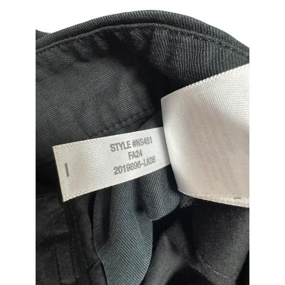 Madewell Slouchy Straight Pants Womens Size 6P Petite Black Linen Blend Trouser - Picture 11 of 11